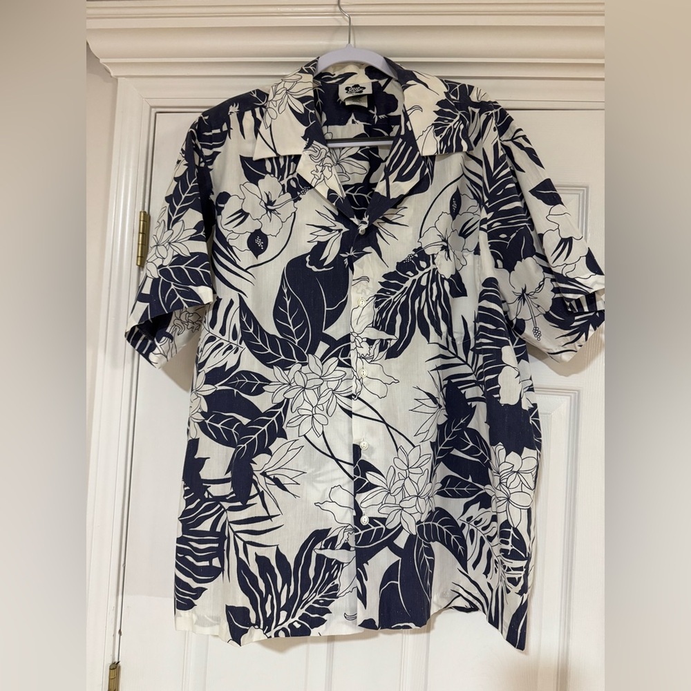 True Vintage HILO HATTIE Black Label Tropical Hawaiin Aloha Shirt Size 2XL